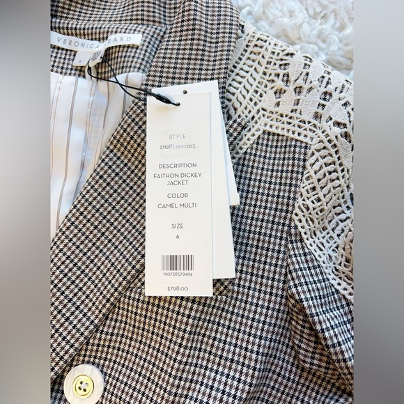 NWT $798 Veronica Beard Faithon Dickey Tailored Blazer Jacket - Picture 10 of 12